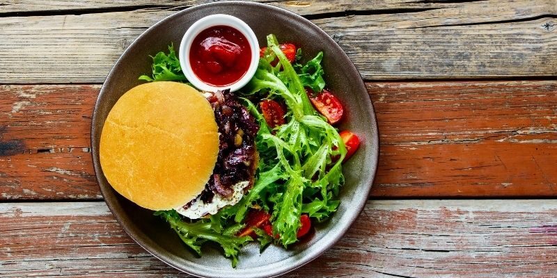 Strawberry Basil Balsamic Burger from Registered Dietitian